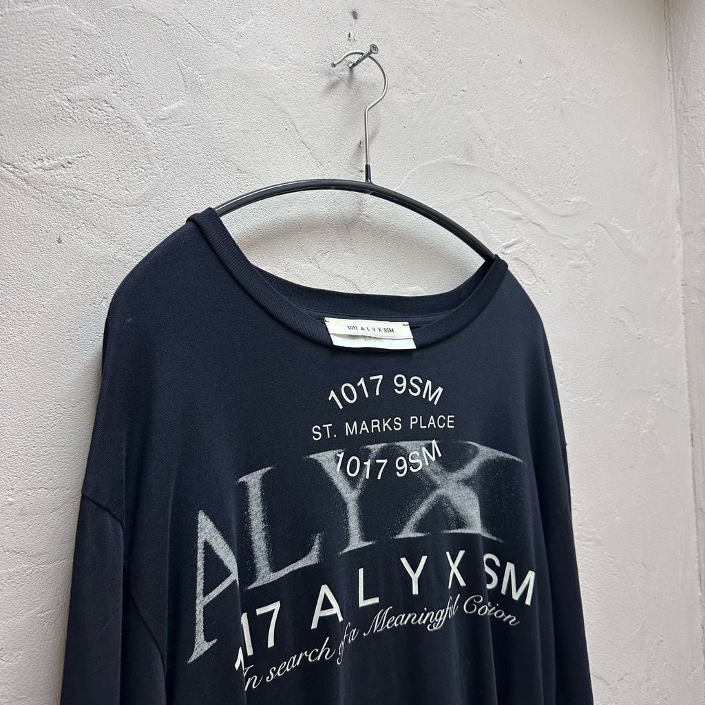 ALYX アリクス 23SS Graphic Logo Print Shirt ロンT ブラック size:L