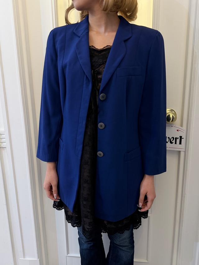 GIORGIO ARMANI / vintage  navy tailored jacket. (O)