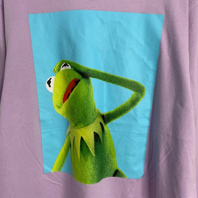 Kermit カーミット プリントロンT キャラ マペット M パープル カエル