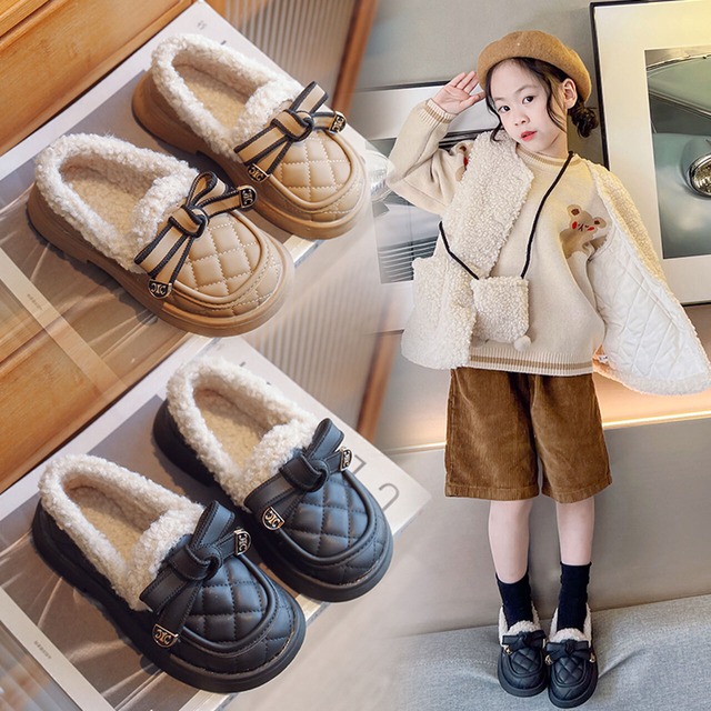 16-22 lamb-wool loafer ２color