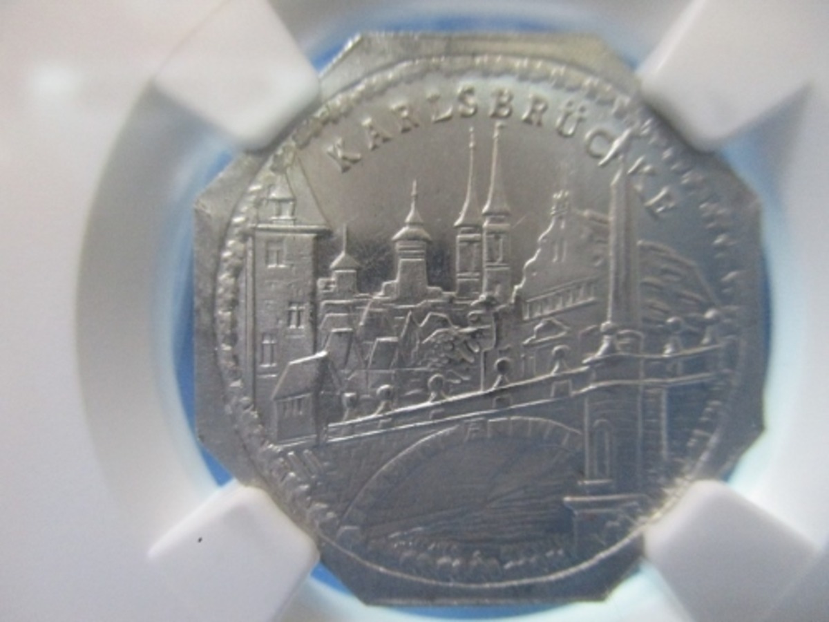 ドイツ ニュルンベルク都市景観 20ペニヒ硬貨☆1920年／未使用 