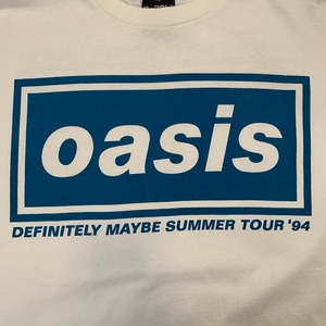 11674 oasis ロックTシャツ バンドT 半袖 両面プリント L