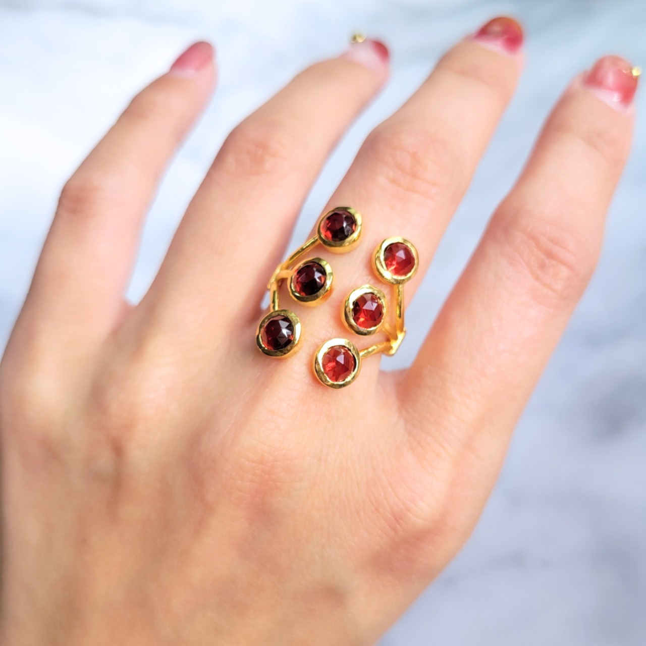 【即納】Orb Bouquet *GARNET* -anelli-