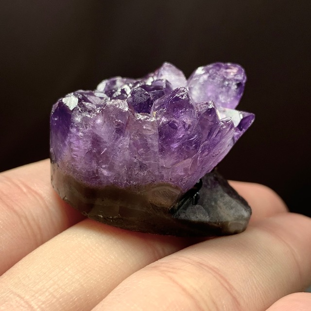 3アメジストクラスター・ハリネズミ