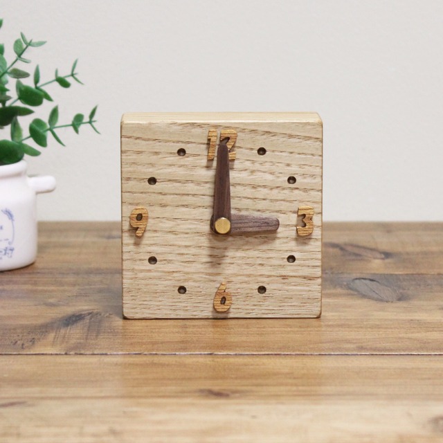 コロッと無垢の置時計【栗】