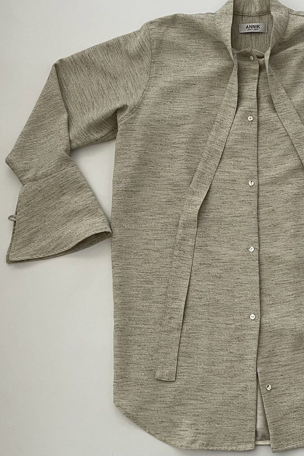 【2025秋冬】ビッグカフスシャツwithタイドレス Big cuffs shirts with tie dress