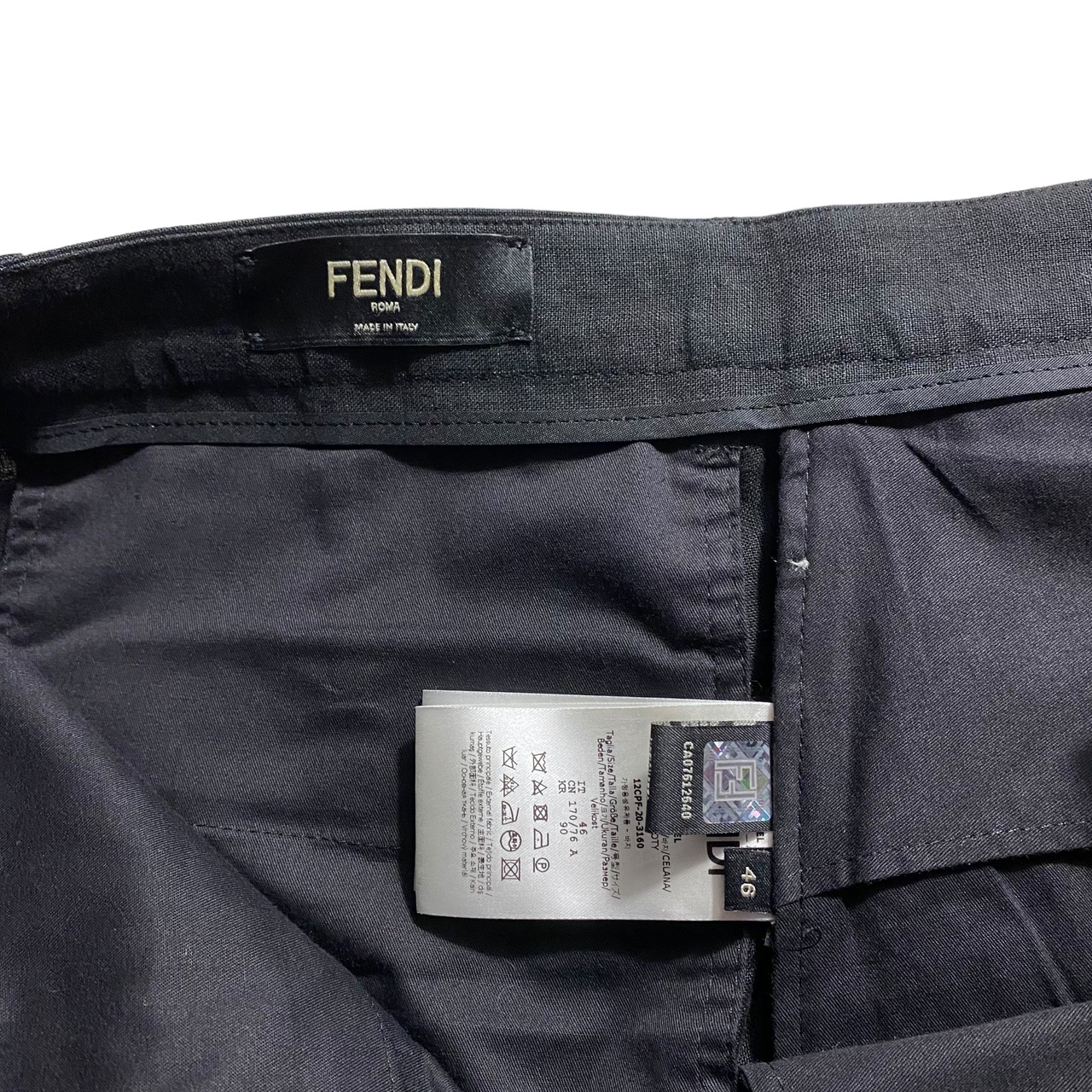FENDI black linen suits set-up