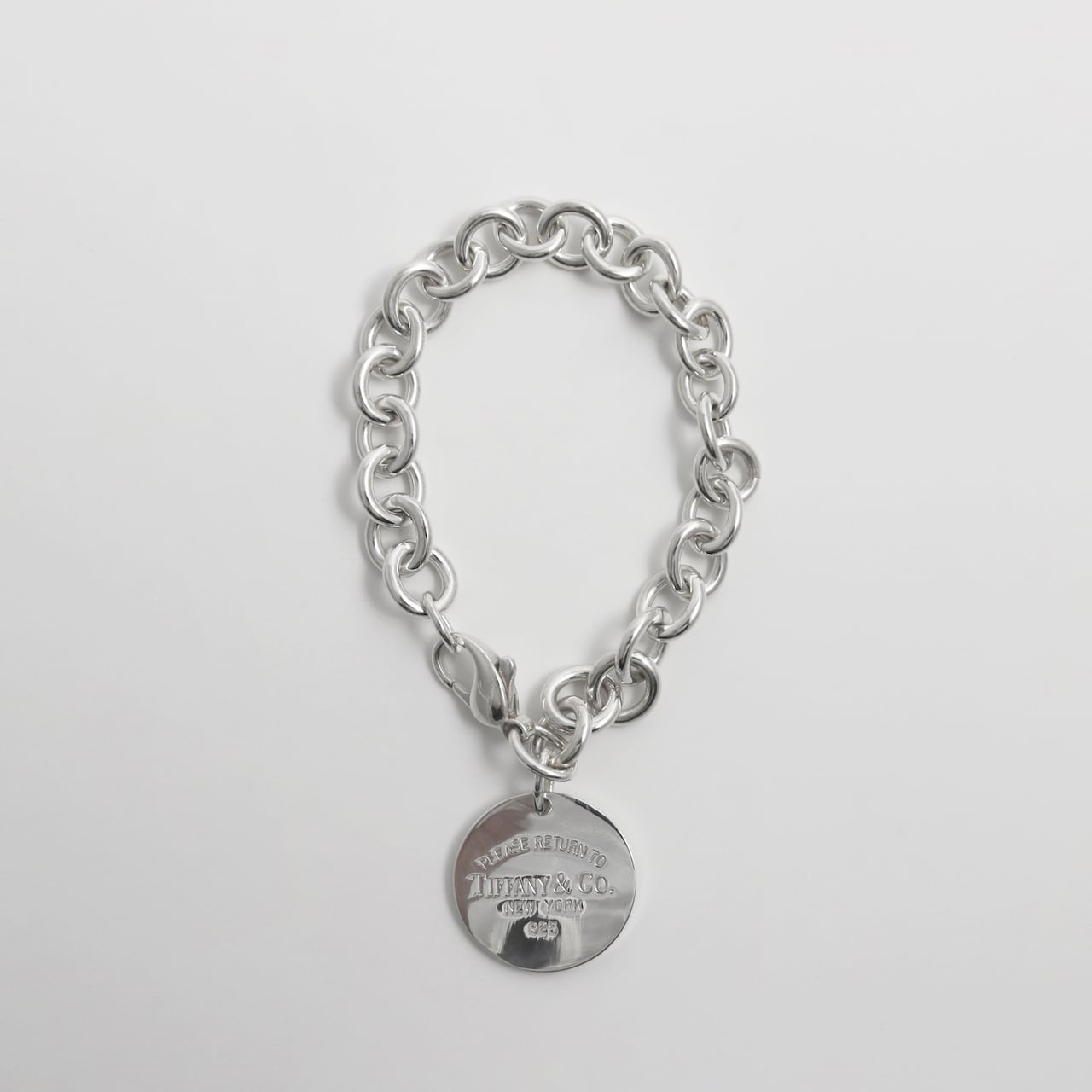 Tiffany ラウンドタグブレスレット ティファニー ☆TIFFANY ティファニー ラウンドタグ ブレスレット シルバー925☆