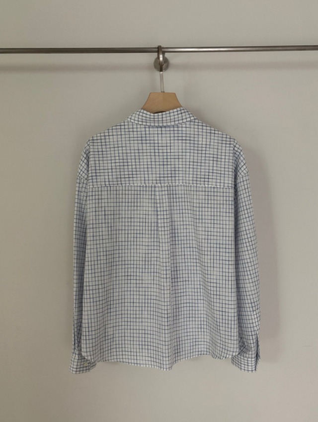 (予約) vergamot / Pony check shirts 2color