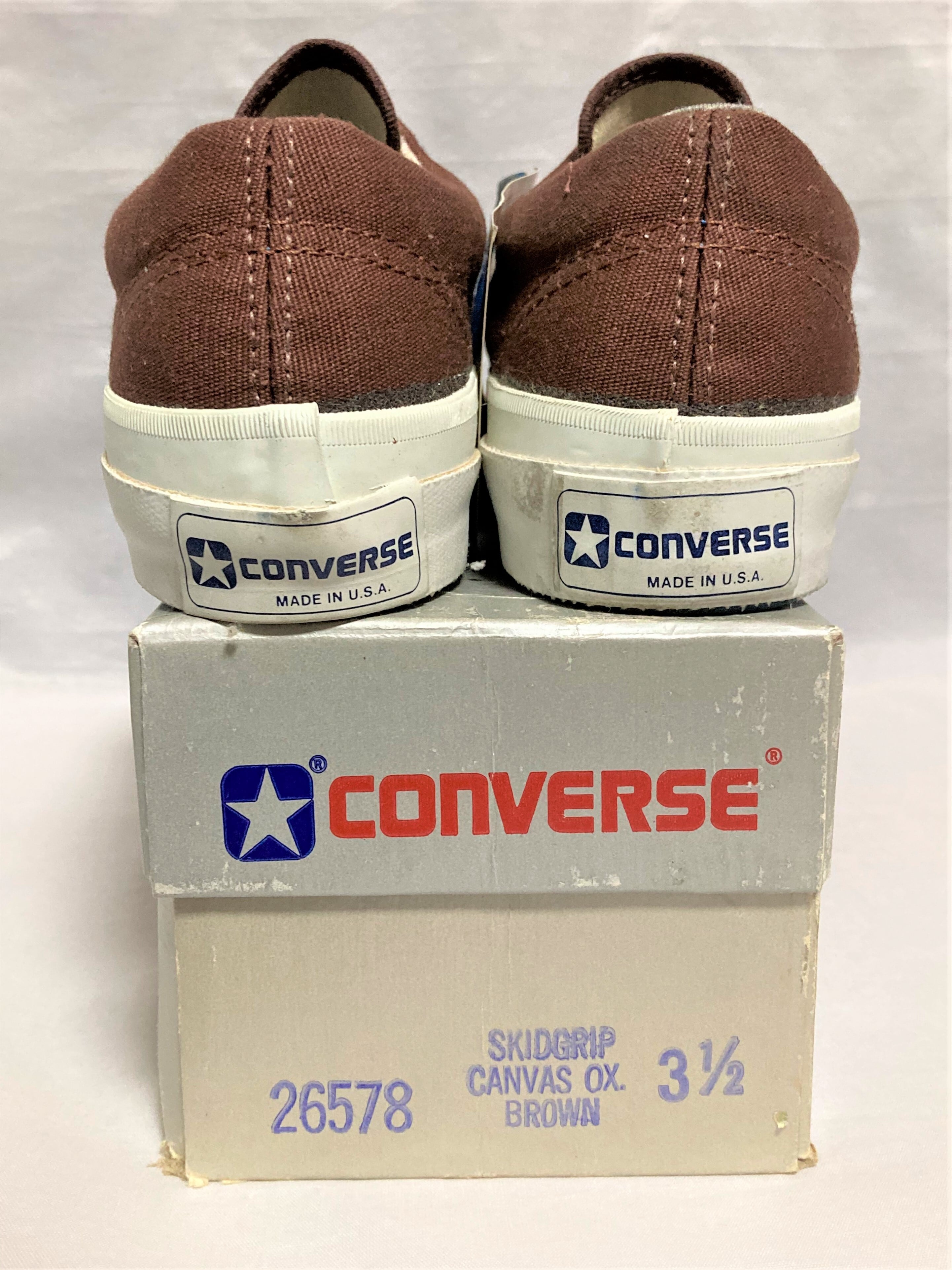 CONVERSE（コンバース） SKIDGRIP （スキッドグリップ）茶色 3.5 23cm ...