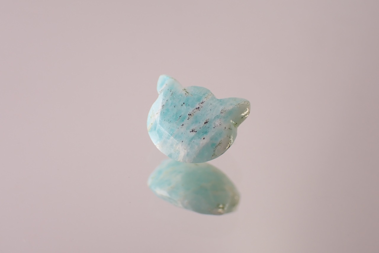 アマゾナイト(猫カット)　1.61ct　[D11‐333]