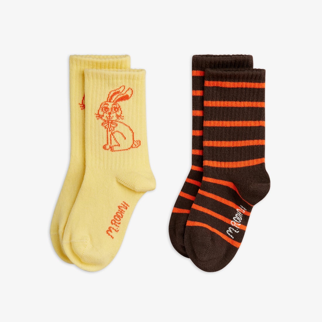 26AW】minirodini(ミニロディー二)Rabbit 2pack socks(20-23/24-27/28
