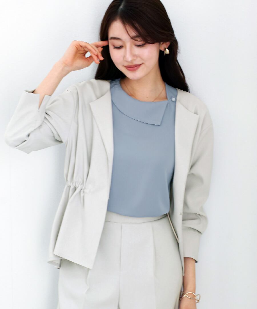 SALE 50％OFF】【サステナブル素材】オックスシャンブレー・ドロスト