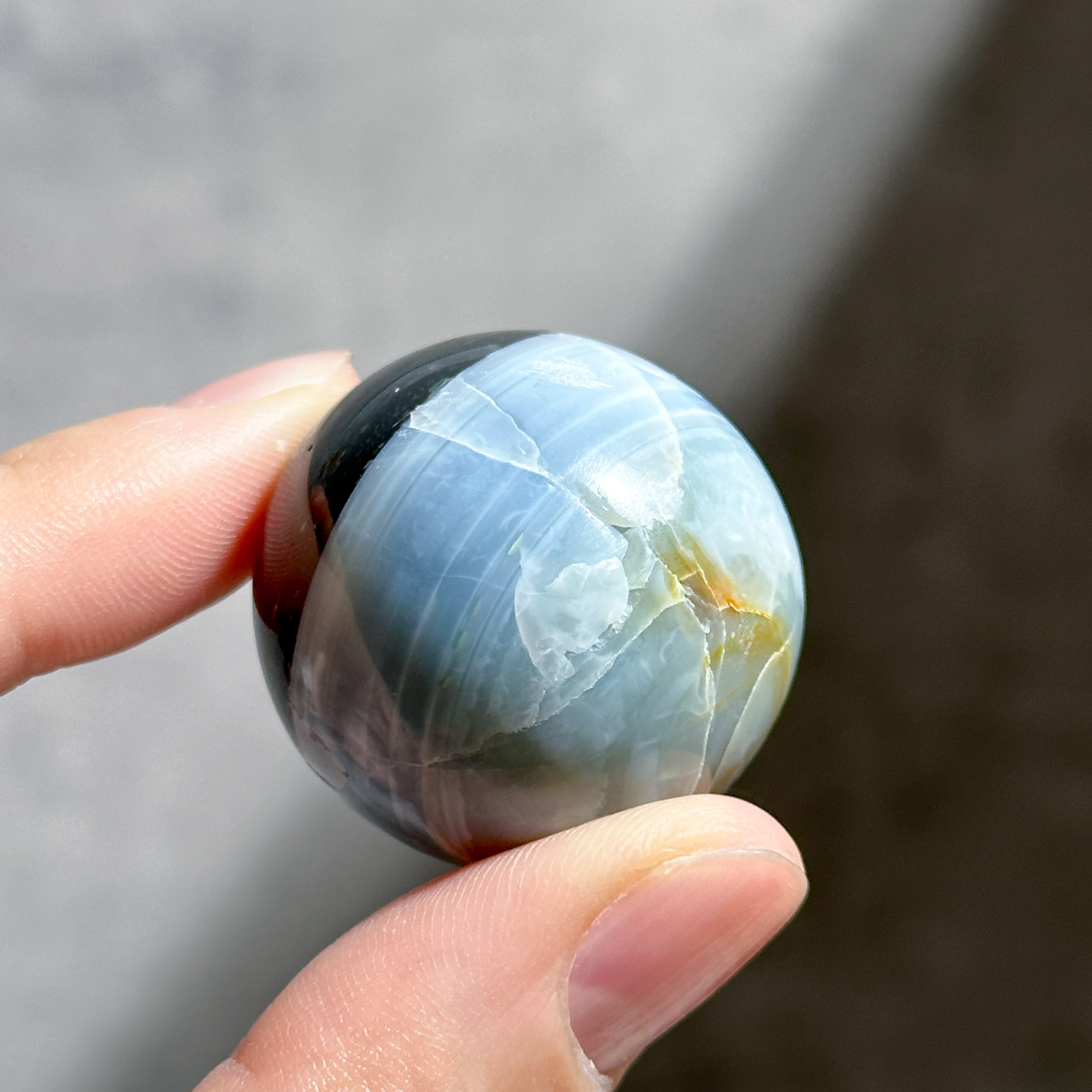 ブルーオパール スフィア32◇ Blue Opal ◇ 天然石・鉱物