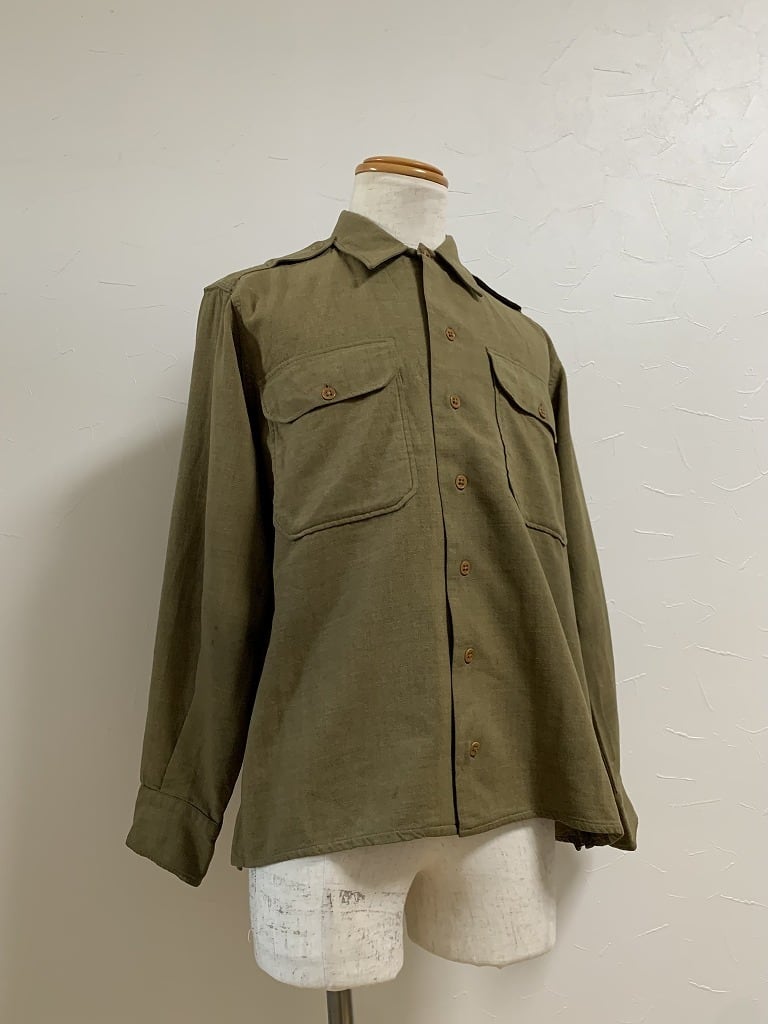 1960's Euro Military Long Sleeve Shirt with Gusset