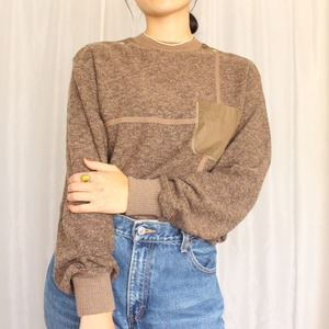 〈m.kさま専用〉ニットトレーナー　ブラウン