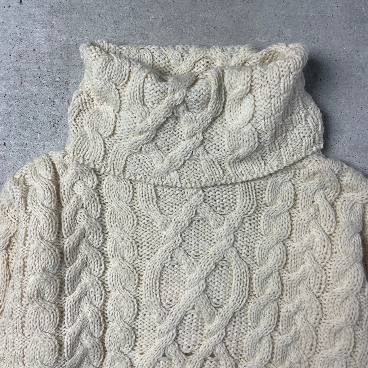 アイルランド製 Inis Crafts フィッシャーマン アランニット ウール 
