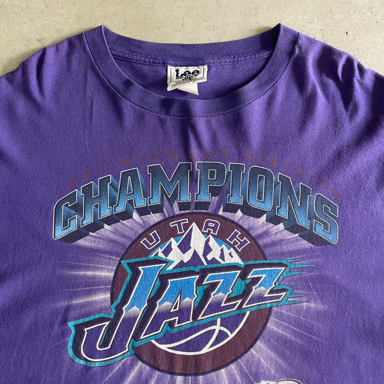 ビッグサイズ 90年代 NBA UTAH JAZZ チームロゴ プリントTシャツ