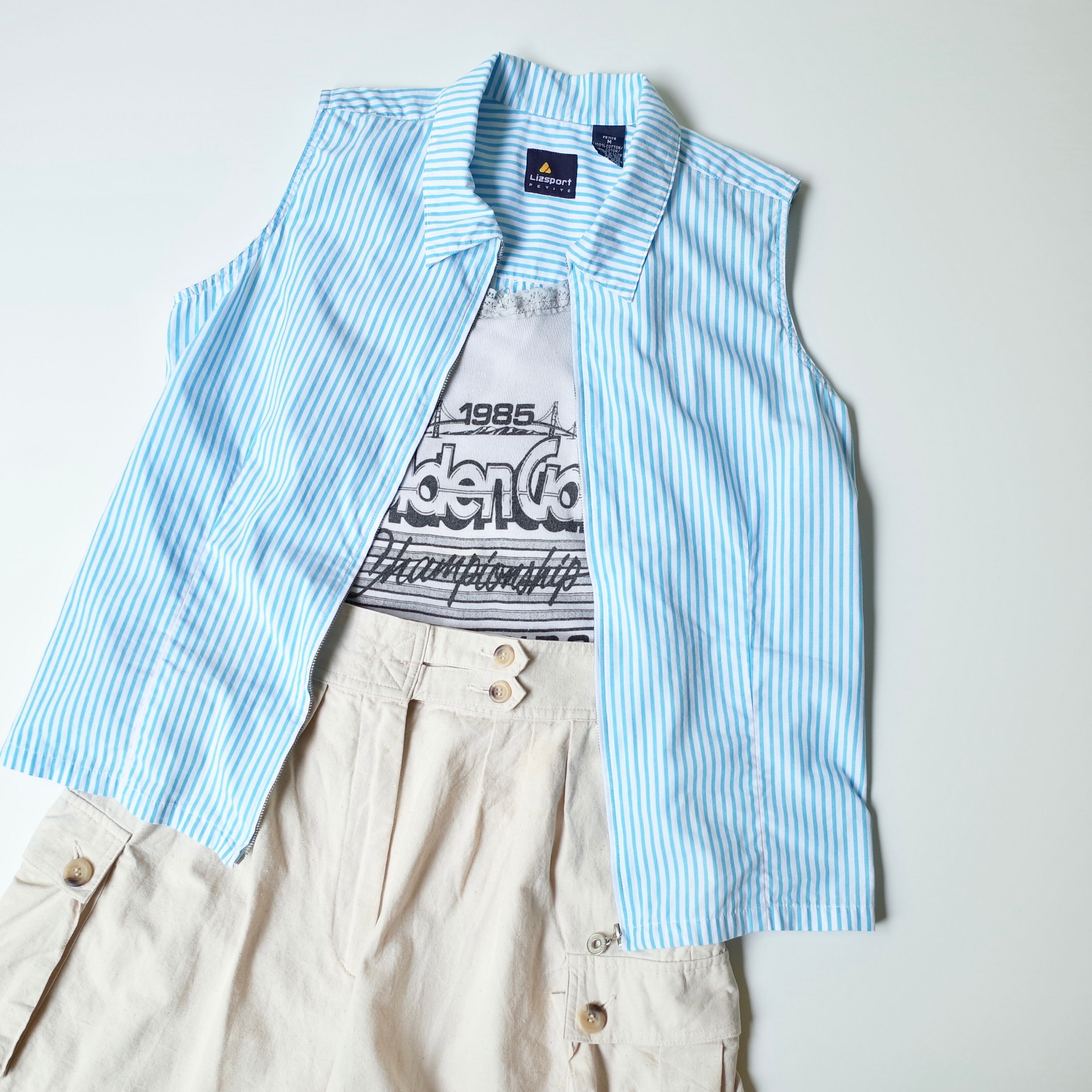 Liz sport sleeveless stripe shirt