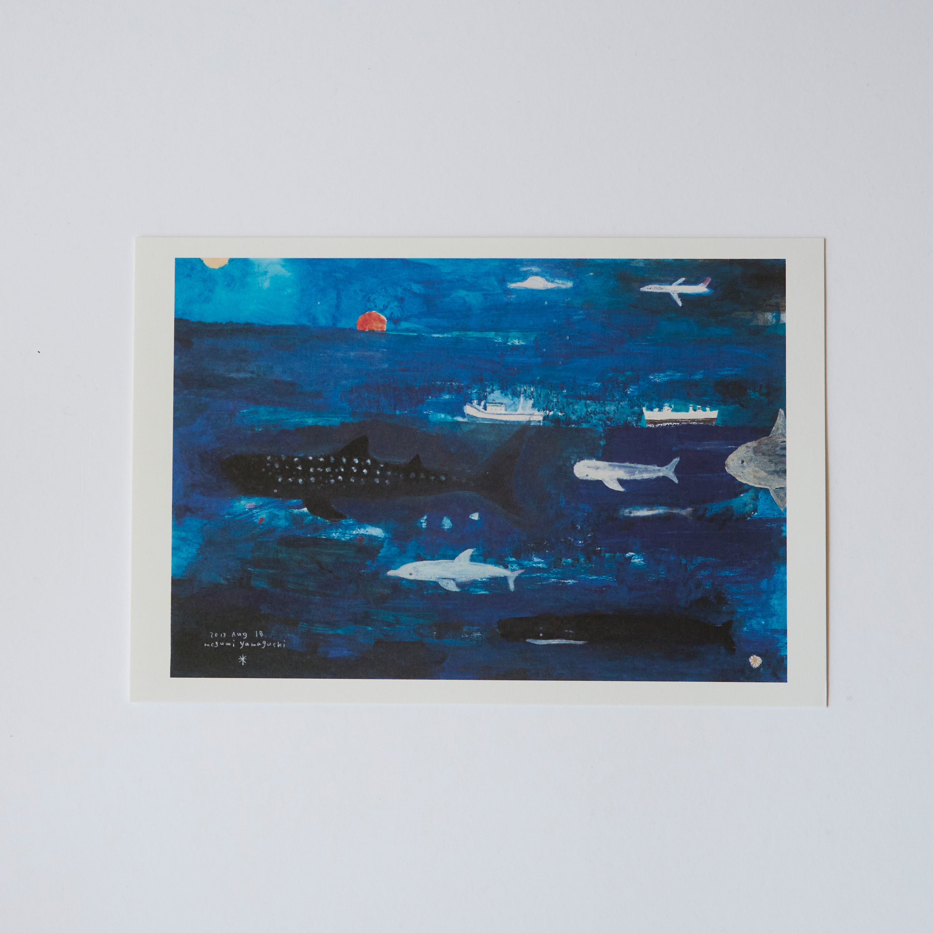 夜の海の生き物たち」ポストカード #36 | 青宿 Online Store
