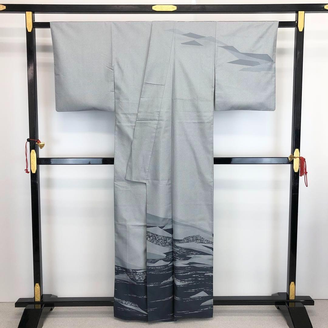 【値下げ】401mh36●本場染大島紬 訪問着 金彩唐花ボタニカル ゆったり 最終値下げ】401mh36○本場染大島紬 訪問着 金彩唐花ボタニカル