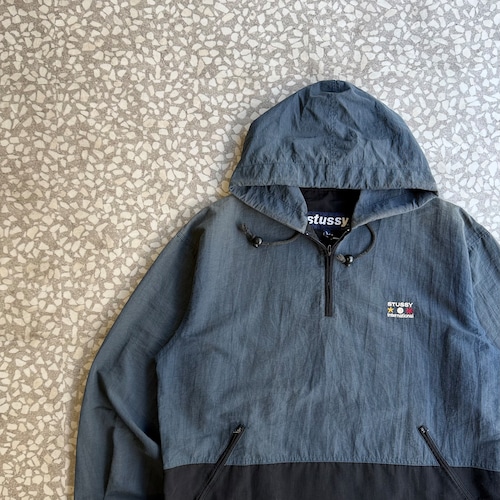 STUSSY / 90’s fade nylon anorak size L