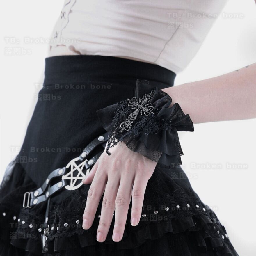 SEASONZ ゴスロリ ハンドカバー レース 病み可愛い ダークファッション コスプレ アクセサリー 小物