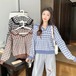 ✞ スタンダード♡チェック柄セーター カーディガントップス ロング レトロ ✞ゴスロリ SM ミリ 甘ロリ クラロリ 和ロリ エレガント 黒ロリ 姫ロリ 華ロリ BB-BB69602390537