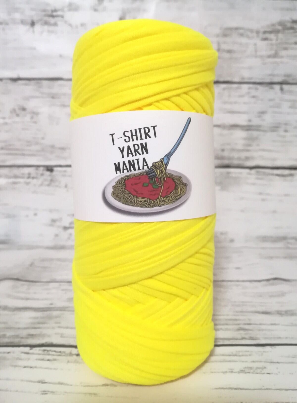 イエロー 黄色 1玉 200g・50m Tシャツヤーン | T-SHIRT YARN MANIA