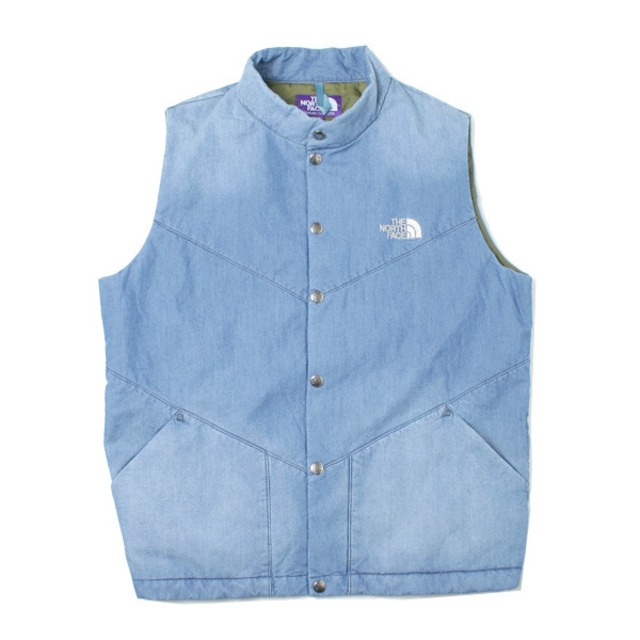 THE NORTH FACE PURPLE LABEL Insulated Vest IB(Indigo Bleach)