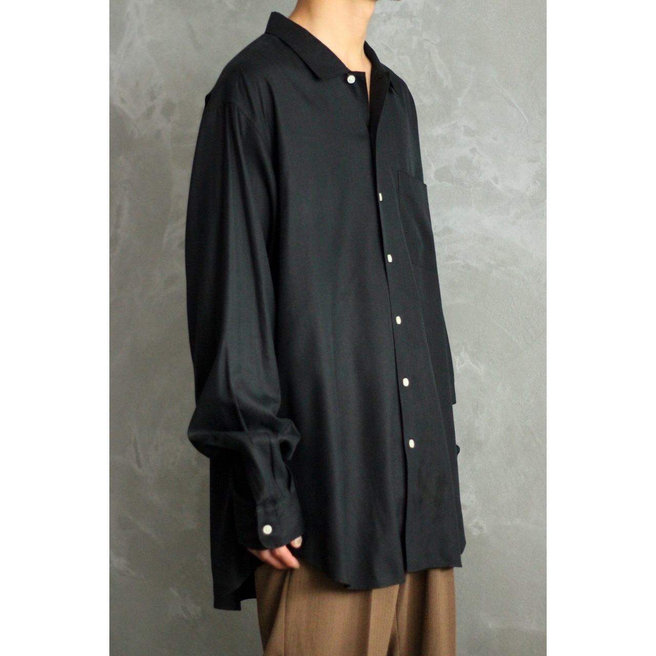 Polo by Ralph Lauren シルク×コットン×リネン ソリッドシャツ 【0072 