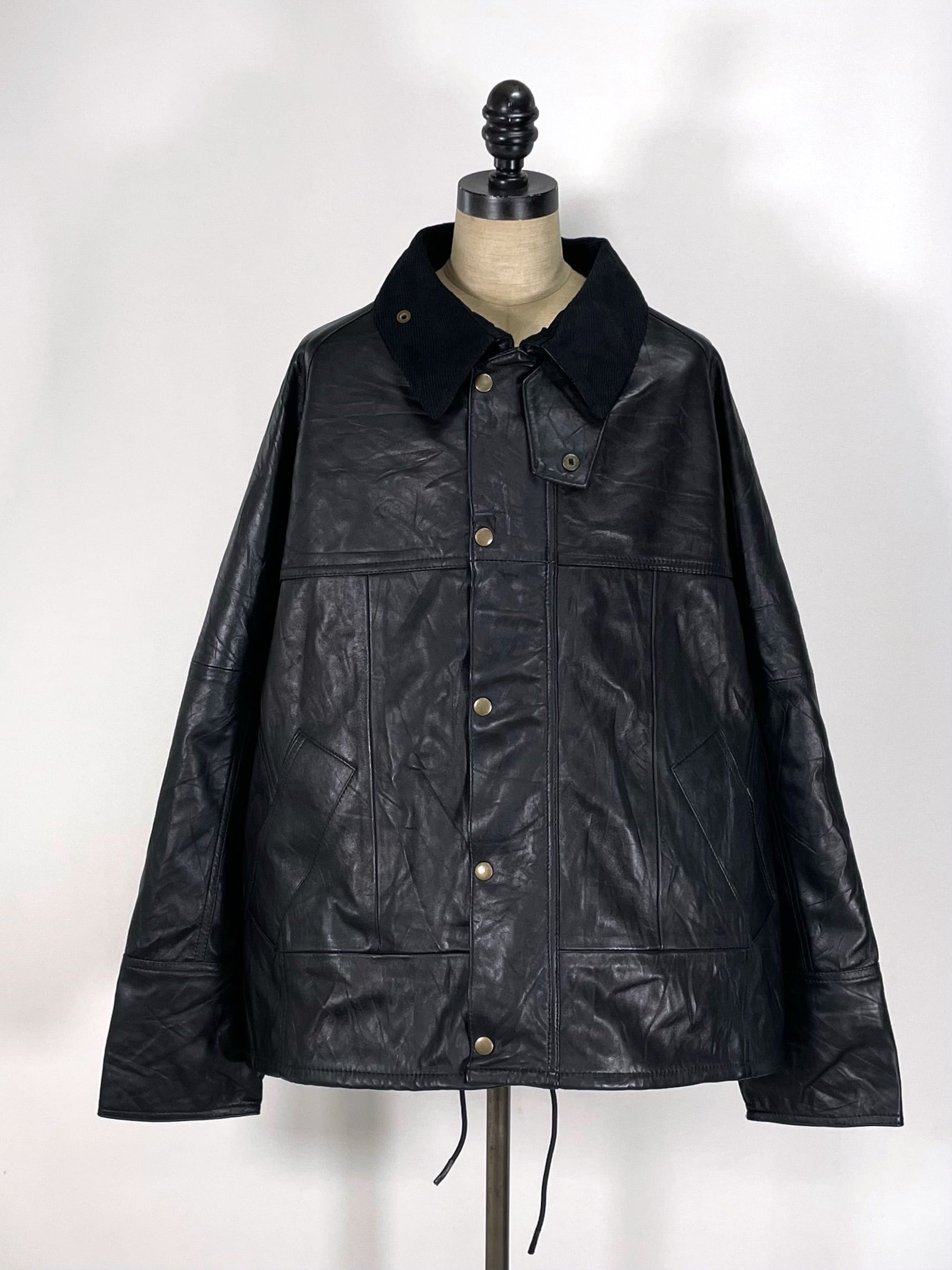 yoused LEATHER DRIVERS JACKET 23aw size2
