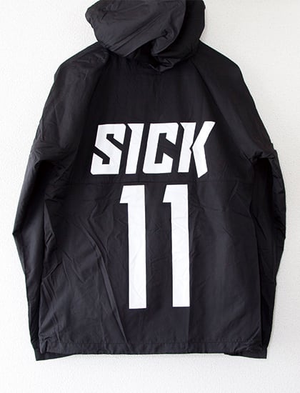 【STAY SICK CLOTHING】Sick Sport Windbreaker (Black) | NM