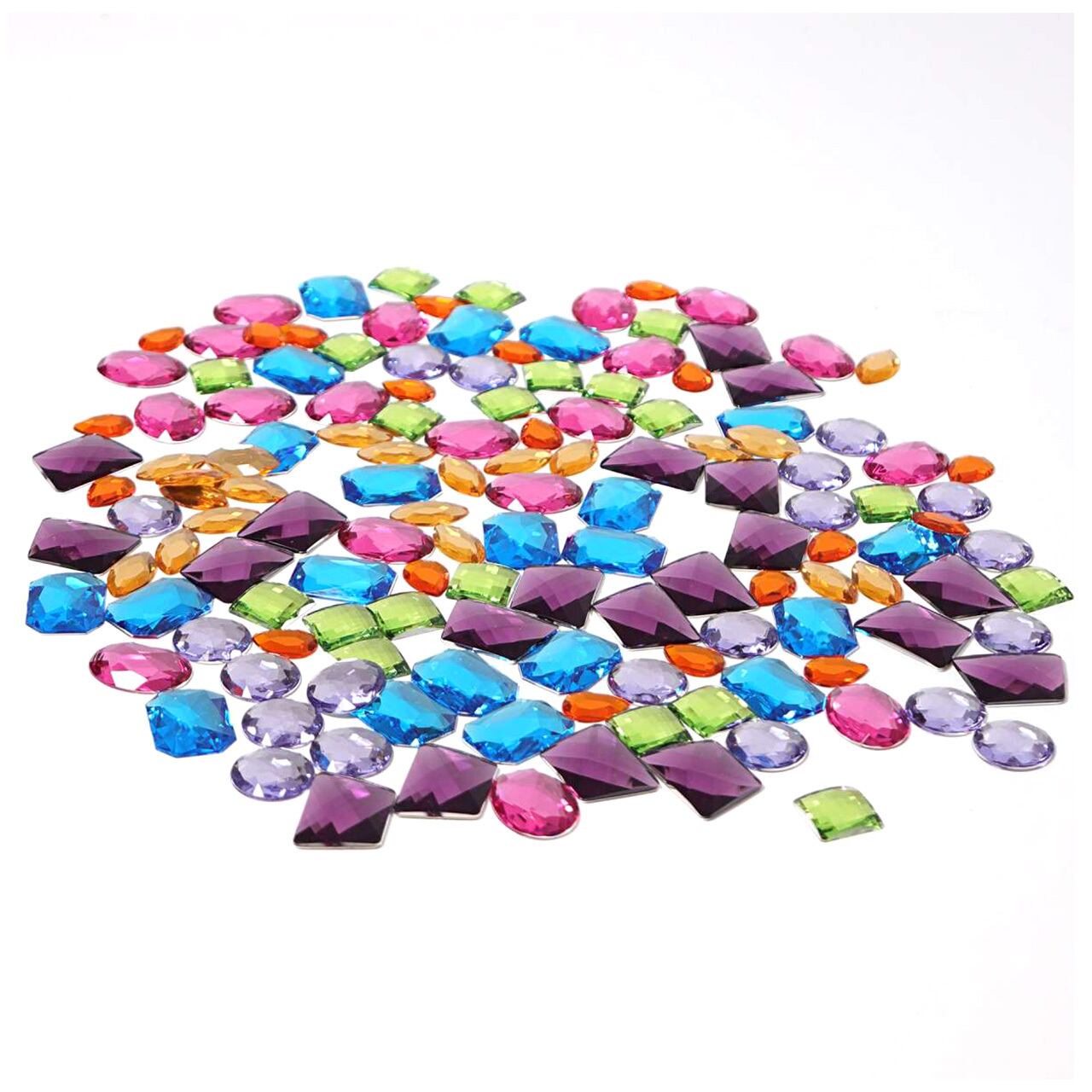 GRIMM'S Giant Acrylic Glitter Stones 140 Pieces