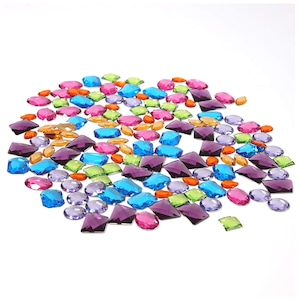 GRIMM'S Giant Acrylic Glitter Stones 140 Pieces