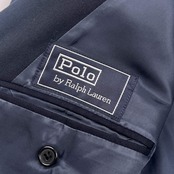 90s Polo by Ralph Lauren ラルフローレン ダブル テーラードジャケット /ネイビー メンズ ビンテージ