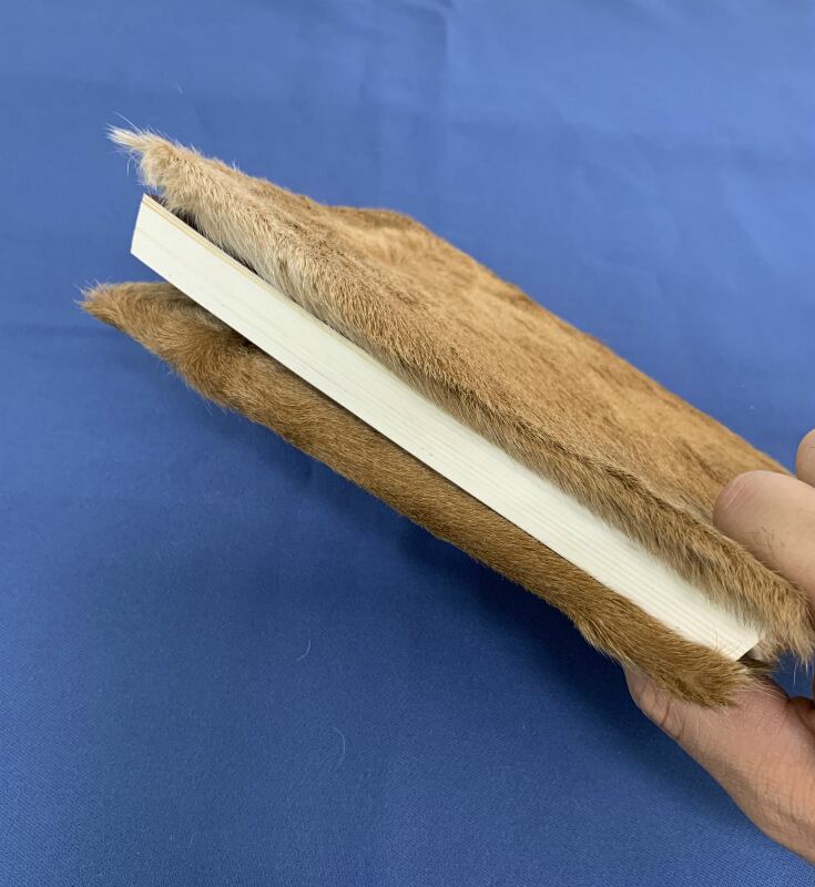 【毛皮】B6本カバー　ラビット　日本製 毛皮】B6本カバー ラビット 日本製