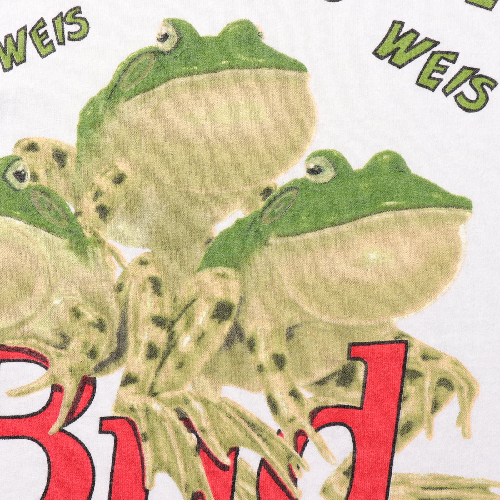 Deadstock XL 95年 シングルステッチ バドワイザー frog カエル Deadstock XL 95年 シングルステッチ バドワイザー frog カエル