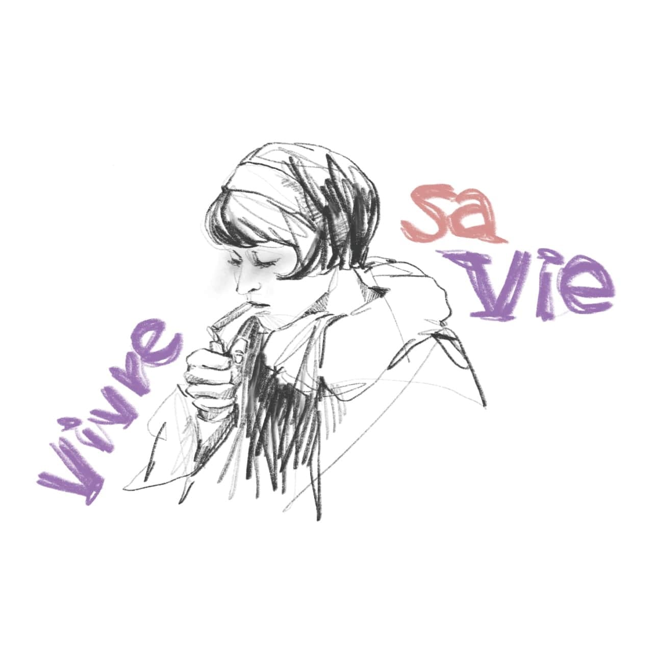 韓国 スマホケース Con デッサン風 おしゃれ デザイナーズ Iphone Android 携帯カバー モノクロ 人物 タバコ 葉巻 Vivre Cn04 韓国スマホケース専門店 Korean Case