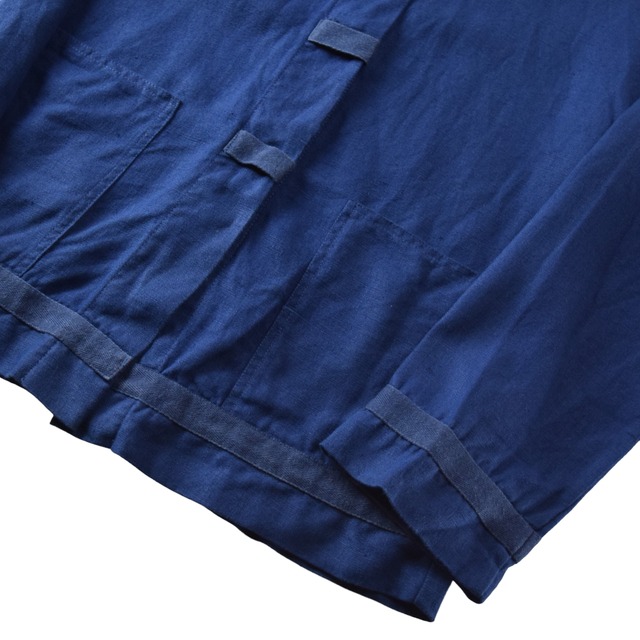 Indigo Linen Design Jacket / インディゴリネン デザインジャケット