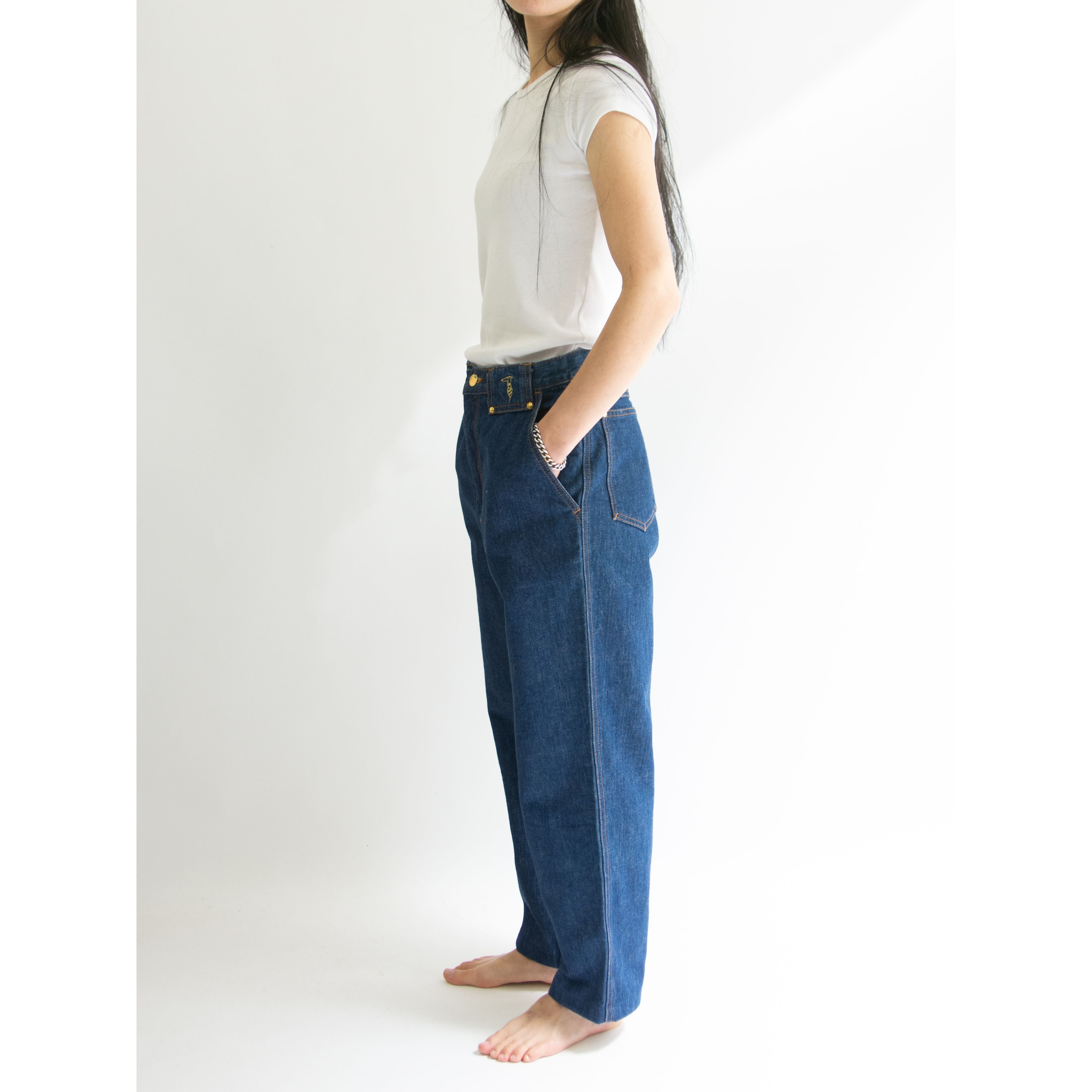 TRUSSARDI】80-90's Tapered Denim Pants（トラサルディ テーパード