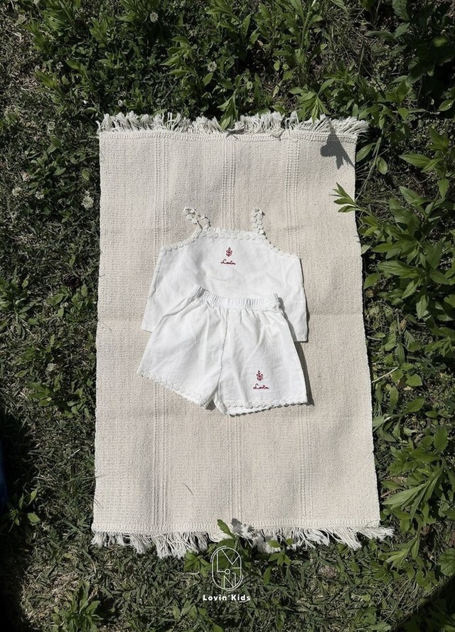 《予約》Lovin' ¨ blanc embroidered shorts ¨ 26summer
