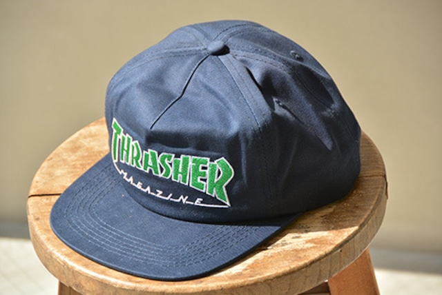 THRASHER(スラッシャー)OUTLINED SNAPBACK CAP(3131369)NAVY