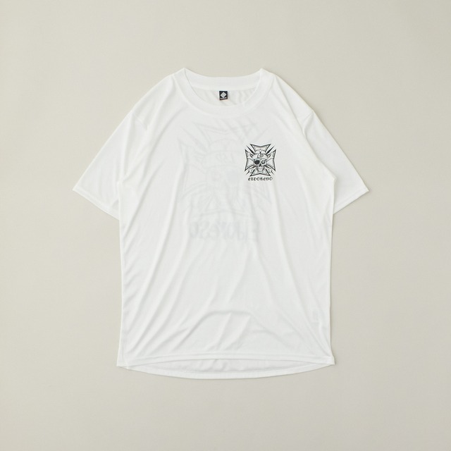 ELDORESO(エルドレッソ) Lsd Bone Tee(White)  メンズ・レディース ドライ半袖Tシャツ