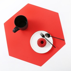 ランチョンマット ヘキサゴン レッド