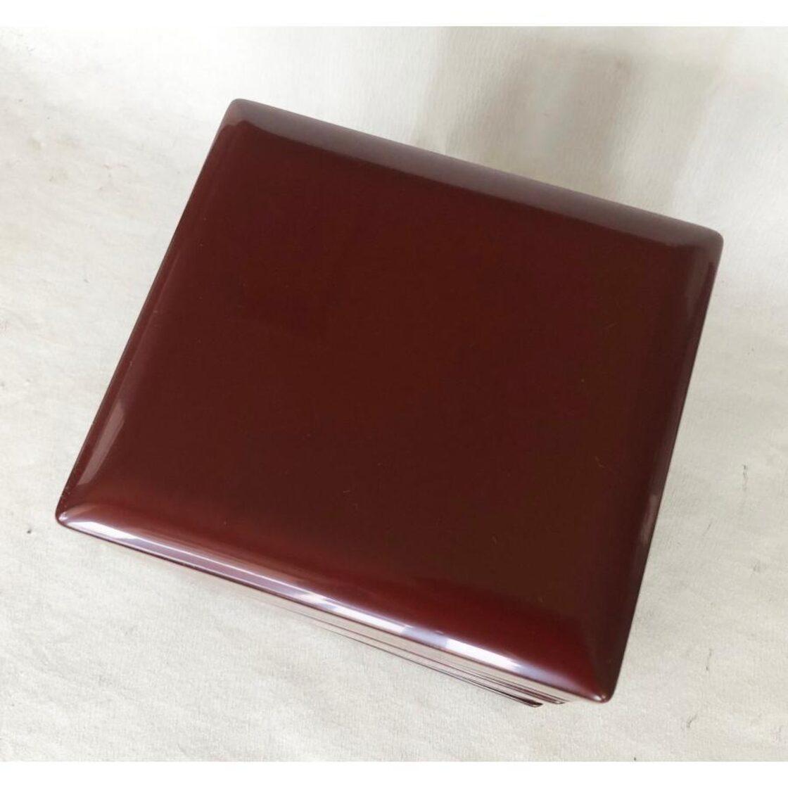 重箱 おせち 銀朱塗二段重内黒取皿二枚付 15cm 木製 漆塗り正月 弁当箱 