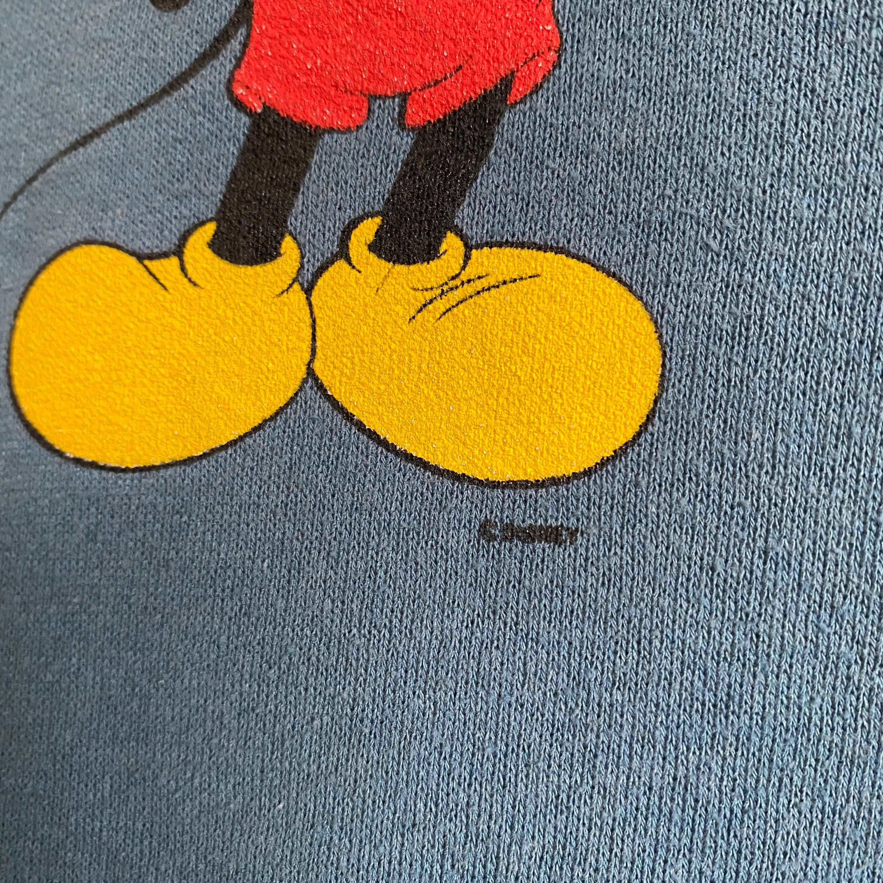 80~90年代 DISNEY CHARACTER FASHIONS MICKEY MOUSE ミッキーマウス キャラクタープリントTシャツ USA製 メンズXXL ヴィンテージ /eaa328669