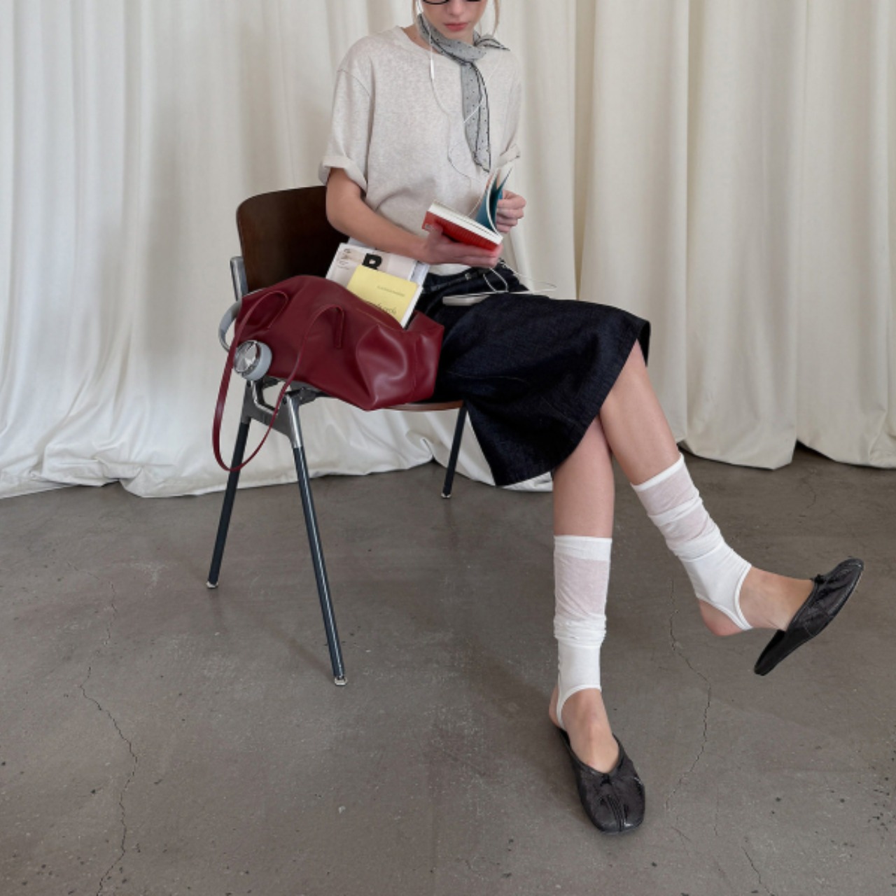 Petit Dot Scarf Tee F0583