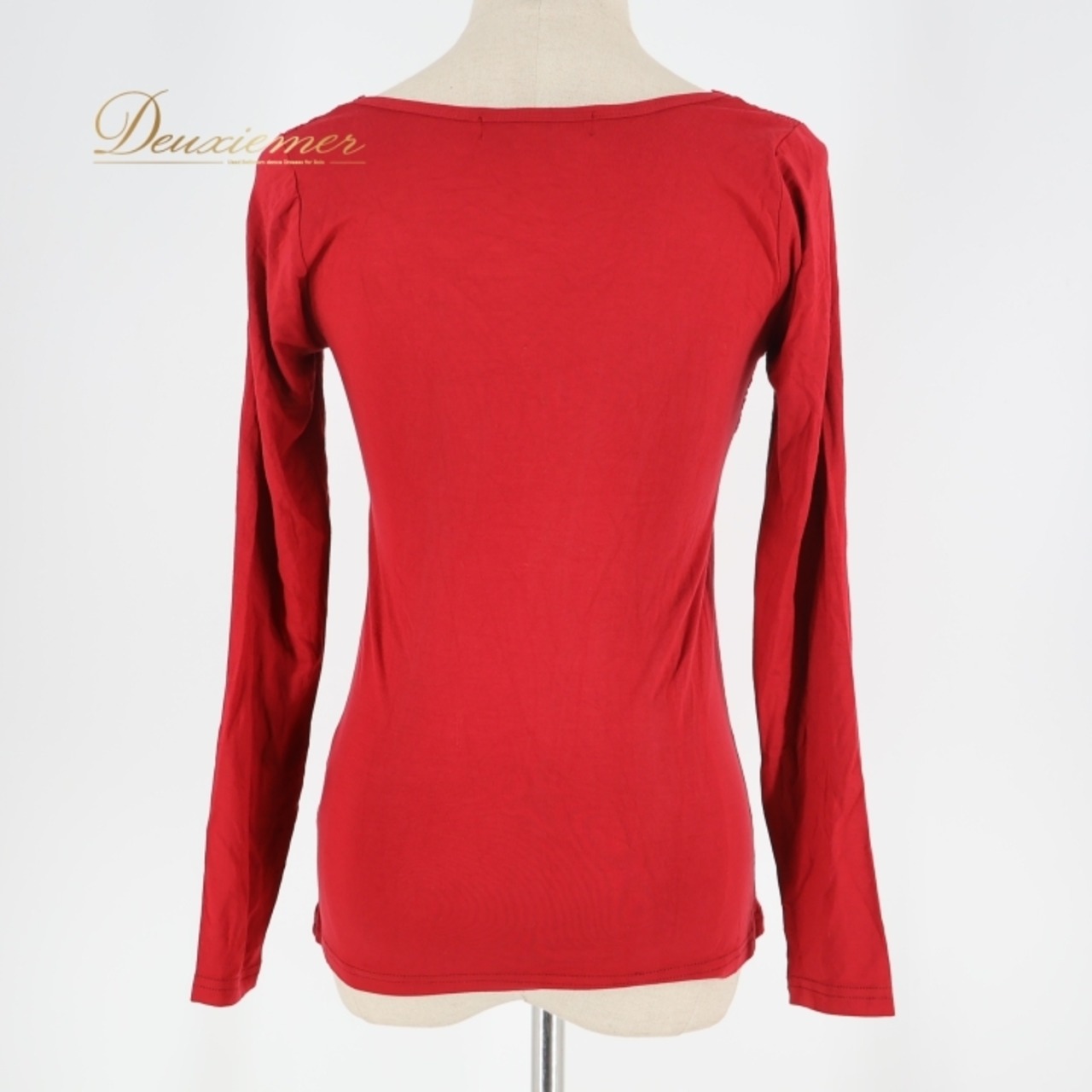 社交ダンス 衣装 トップス レッド系 タカダンス TAKA DANCE 赤 レッスン 練習 長袖 ストレッチ 伸縮 レース 花 上品 華やか 落ち着いた色 ダンス衣装 かわいい 柔らかい生地 ブラウス シンプル