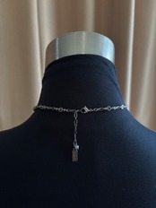 classical metallic chain necklace-5141-7